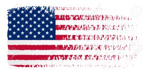 Brushstroke Flag United States with transparent background